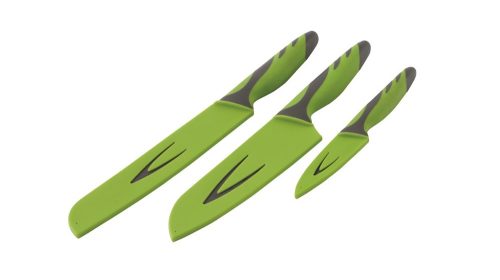 Messerset Grau/Grün 3-teilig
