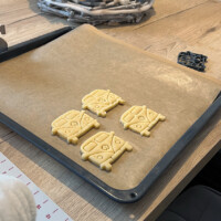 Vier Bulli Plätzchen
