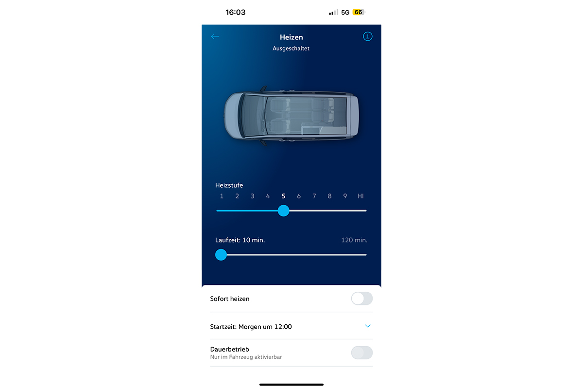 Standheizung VW California T7