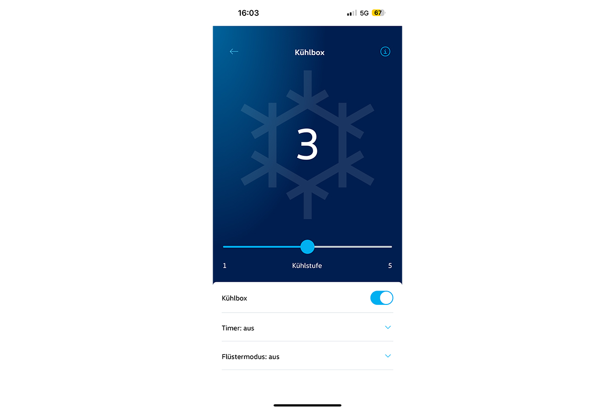 Kühlbox bedienen Camper Unit und California App